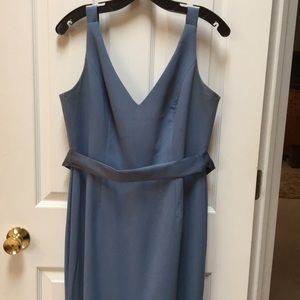 Vera Wang Cornflower blue long evening dress